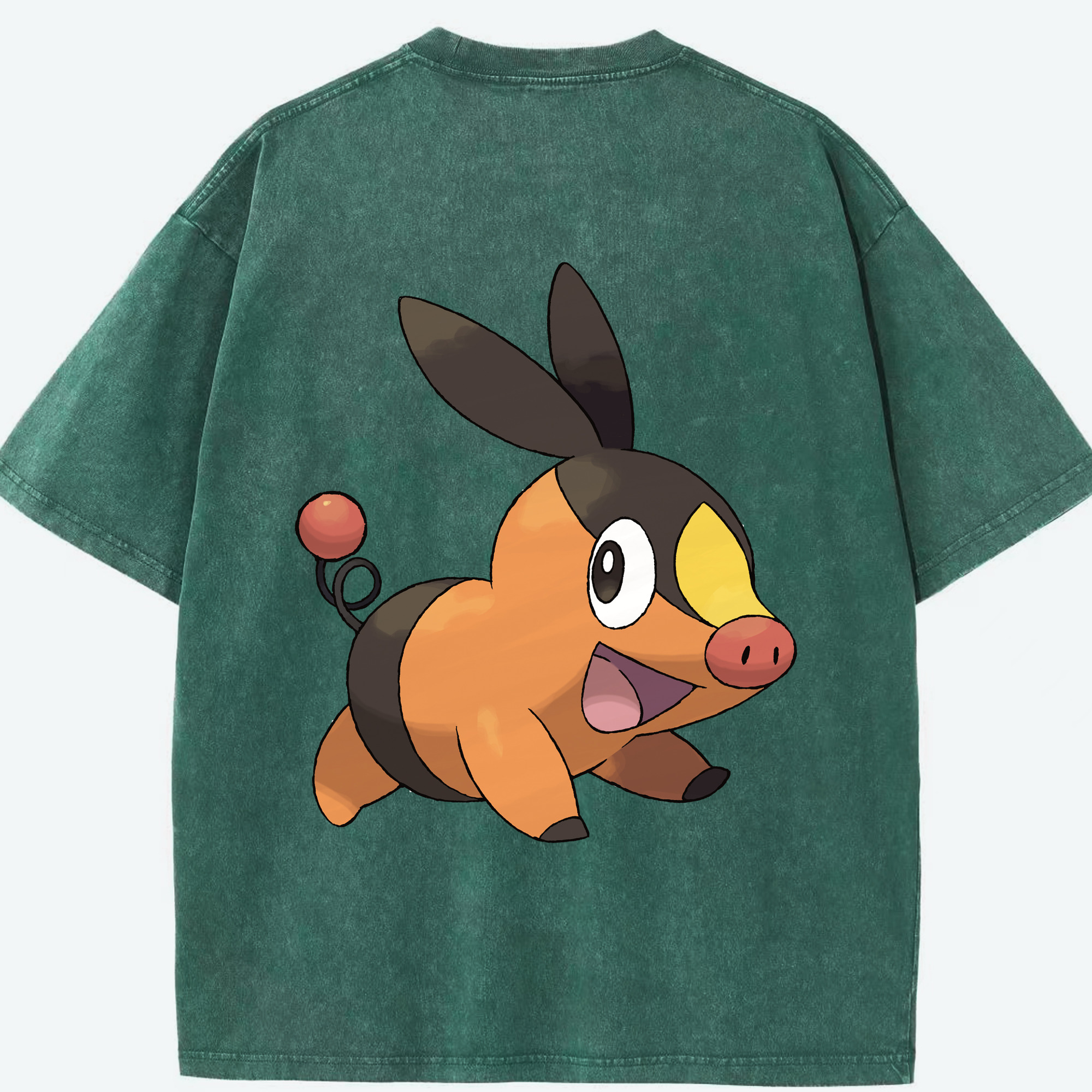 （画像用） ポケットモンスター Pokémon 綿100% ヴィンテージ風 半袖Tシャツ（背面プリント）